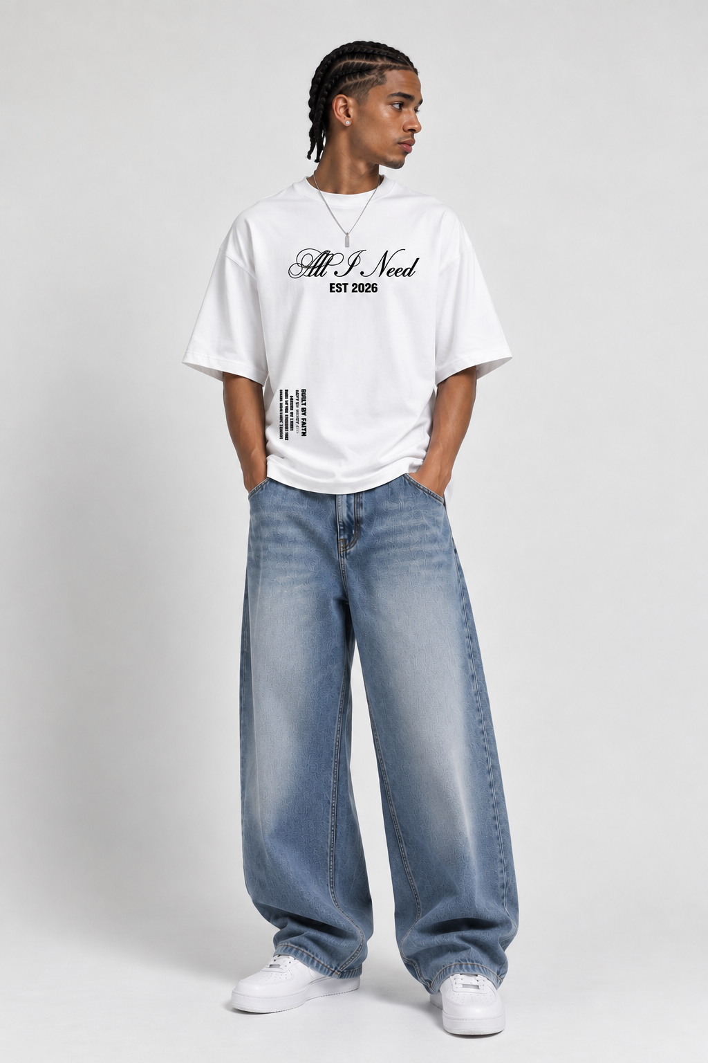 "All I Need" White Tee (Pre-Order)