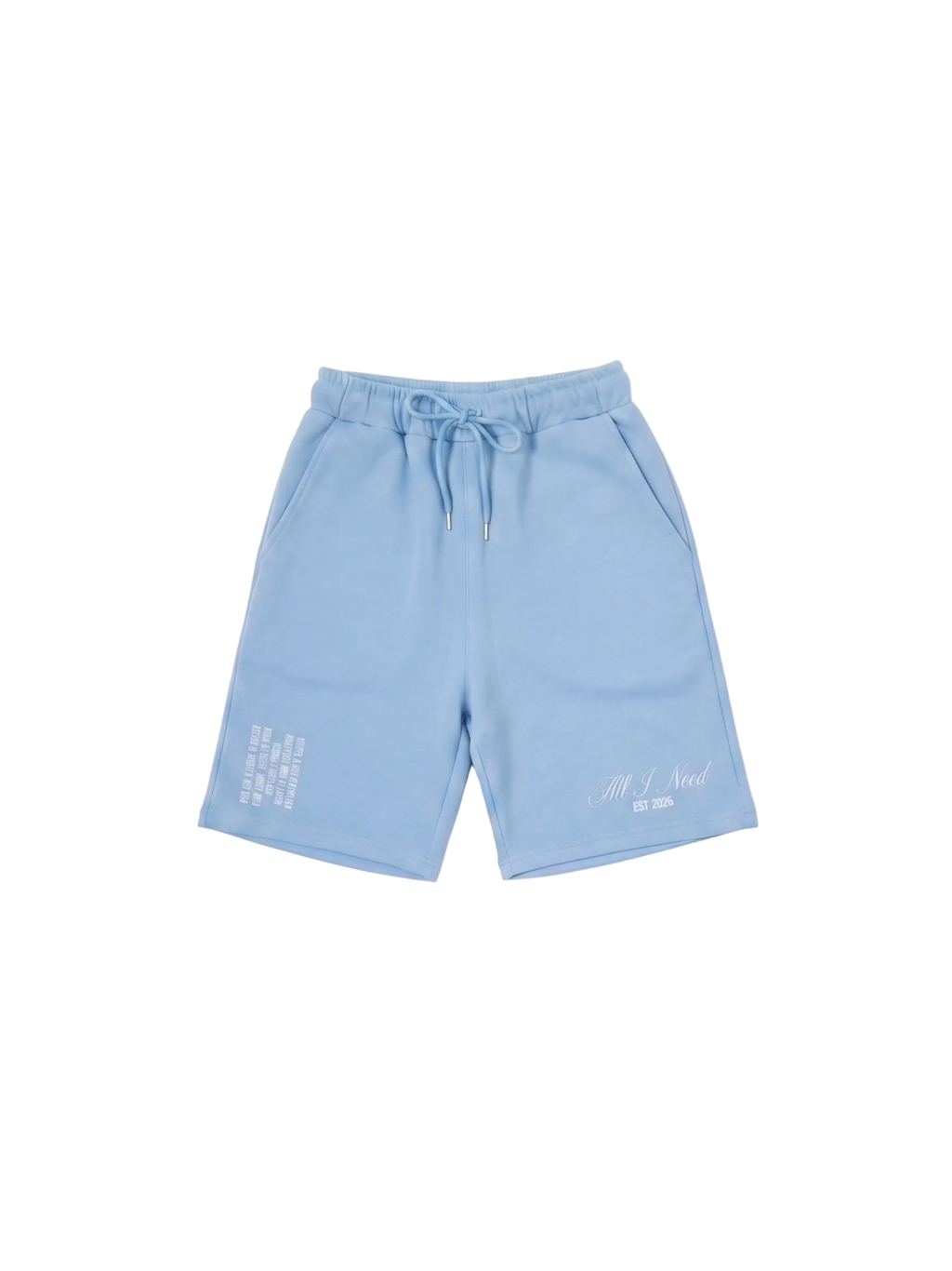"All I Need" Blue Shorts (Pre-Order)