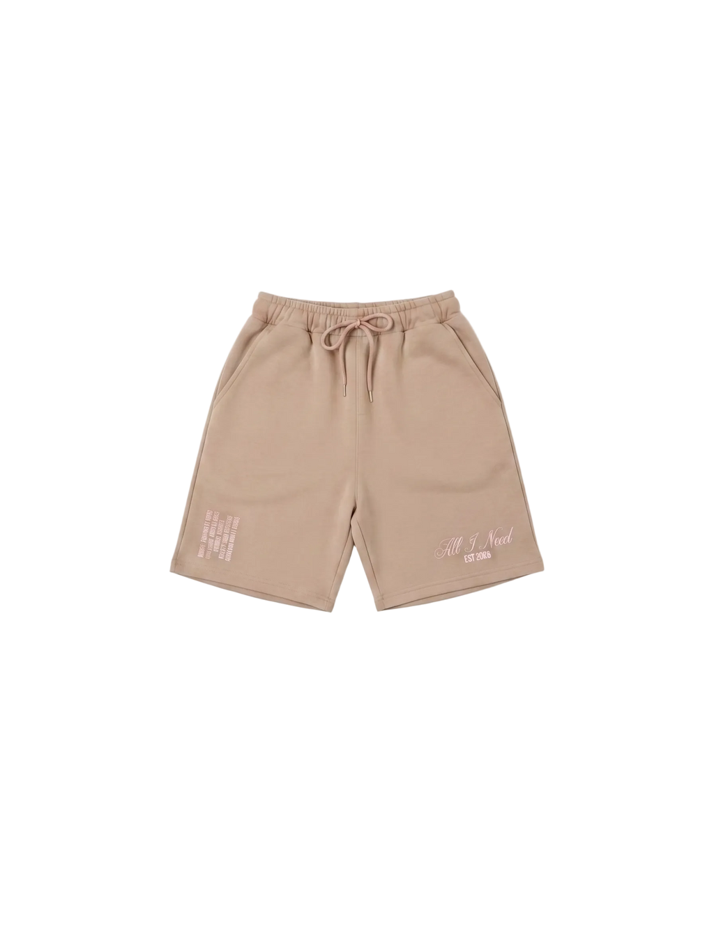 "All I Need" Beige Shorts (Pre-Order)