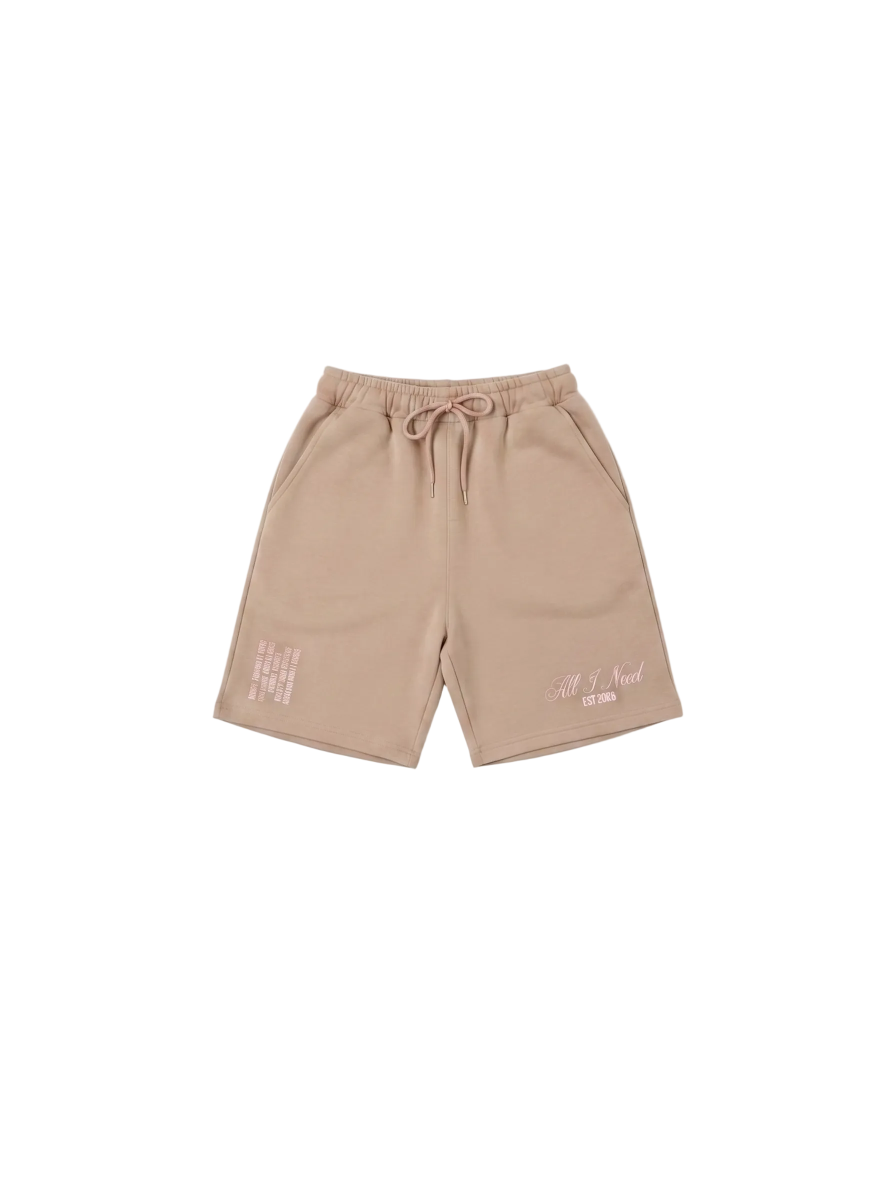 "All I Need" Beige Shorts (Pre-Order)