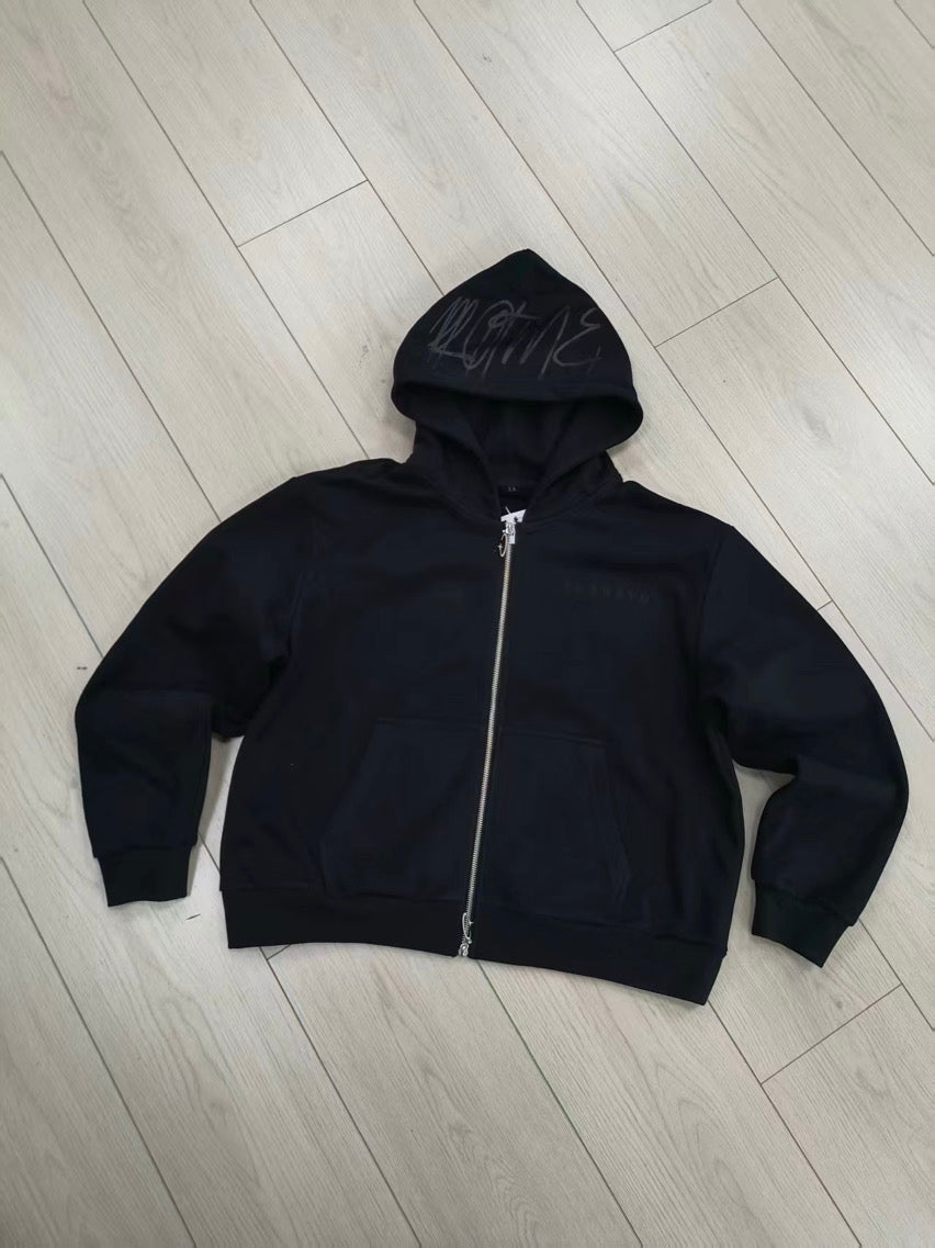 ALL OF ME ZIP HOODIE — BLACK (Pre-Order)