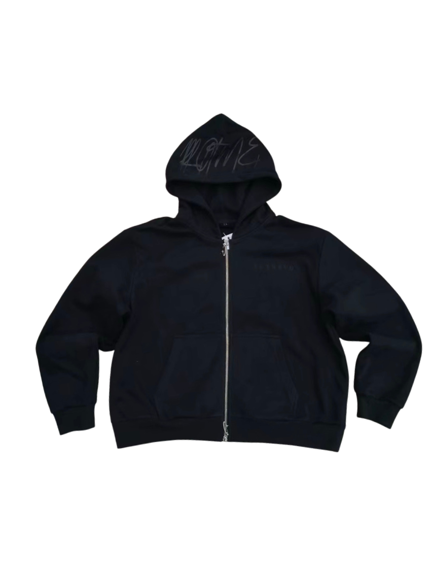 ALL OF ME ZIP HOODIE — BLACK (Pre-Order)