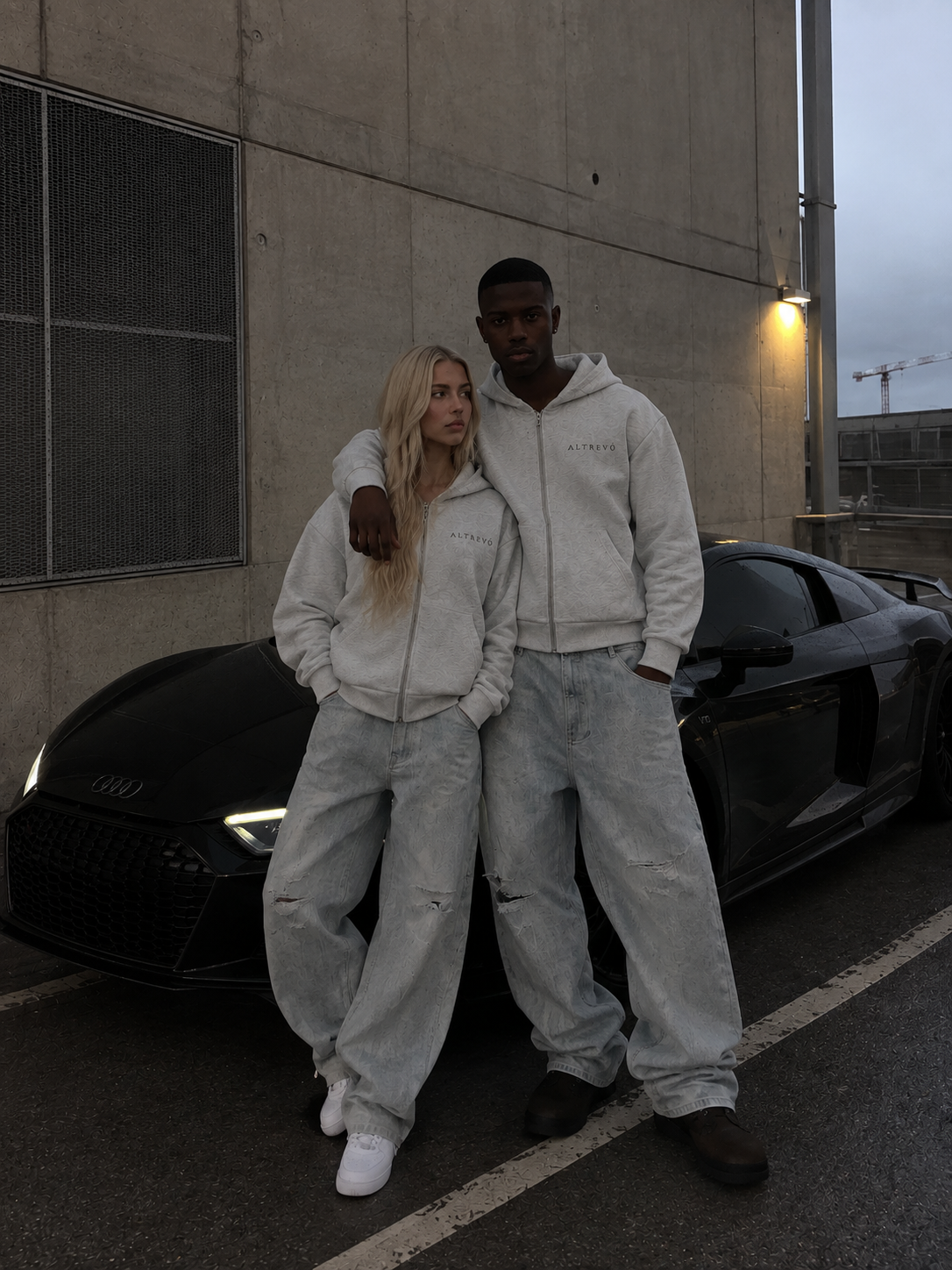 ALL OF ME ZIP HOODIE — GREY (Pre-Order)