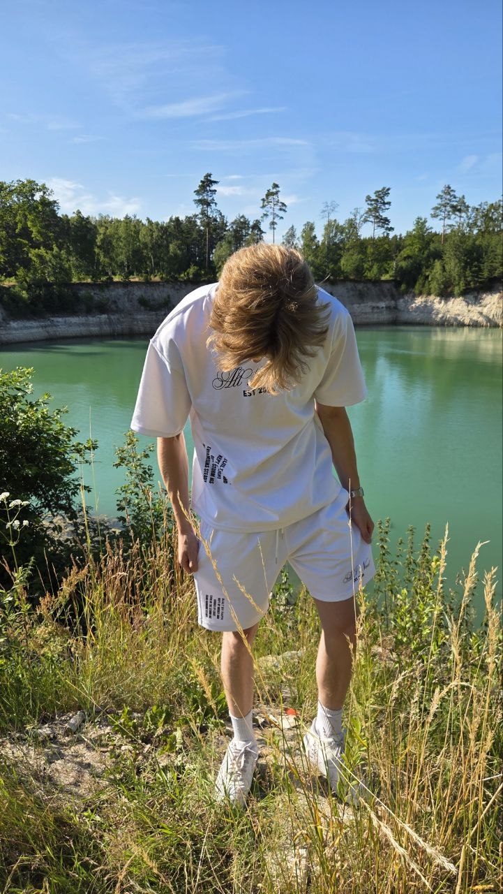 "All I Need" White Shorts (Pre-Order)